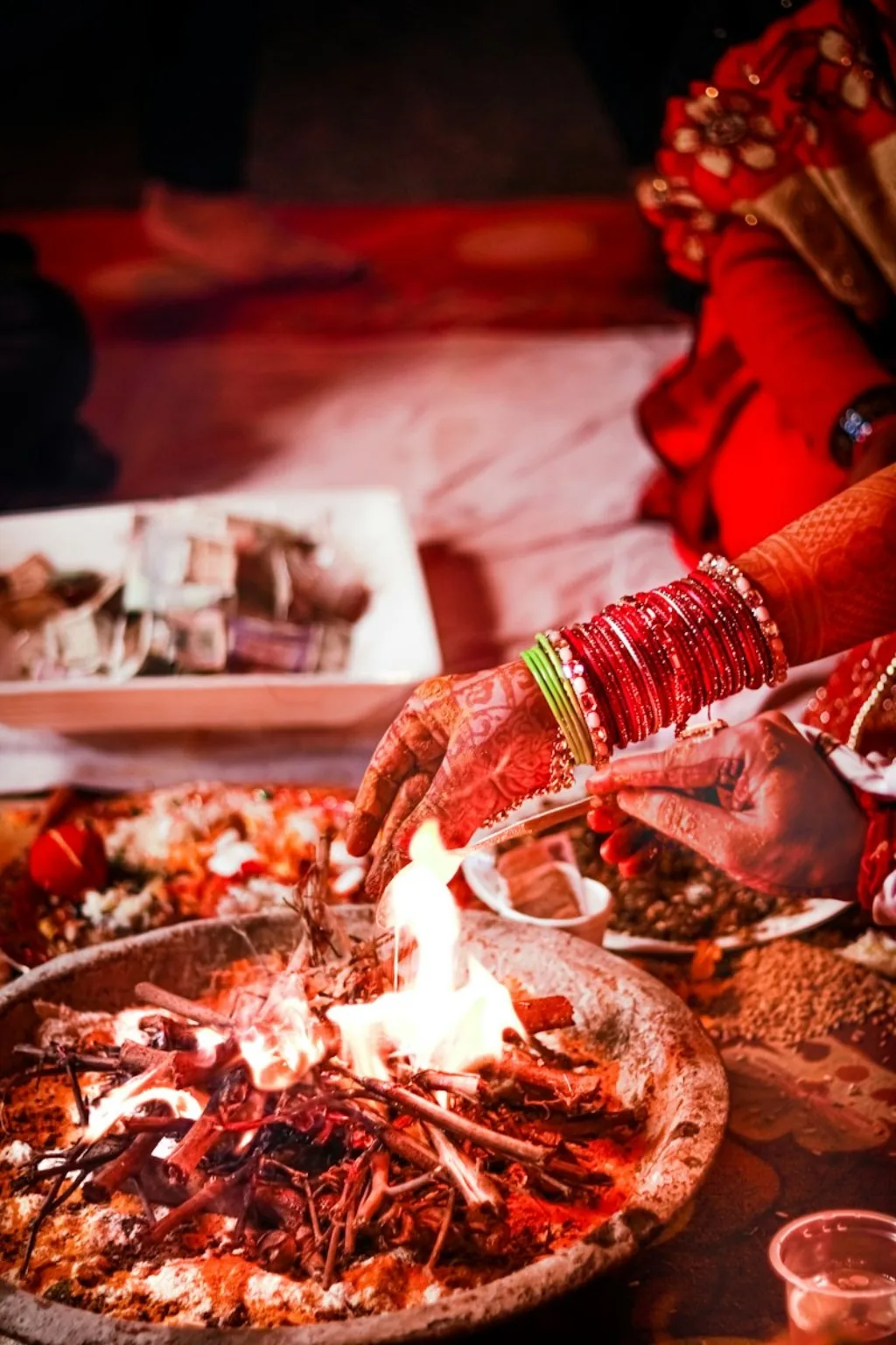 Traditional Hindu wedding ritual